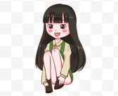 卡通人物女,梦幻与可爱的化身