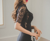 黑色蕾丝美女,诠释女性独特风情的时尚秘籍